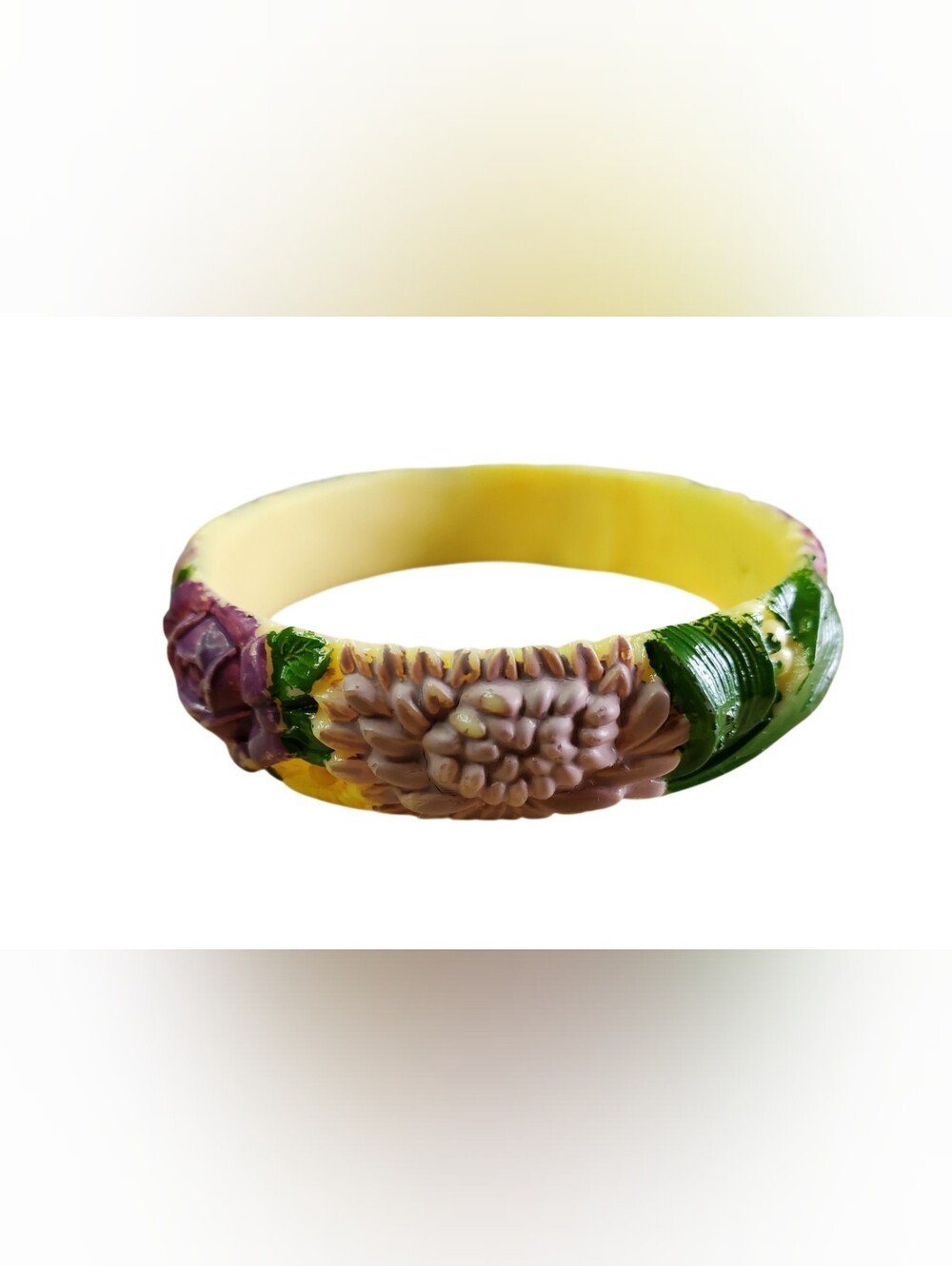 Antique Carved Celluloid Bangle